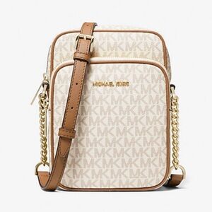 Michael Kors Jet Set Travel Vanilla Crossbody Bag Brand NWOT